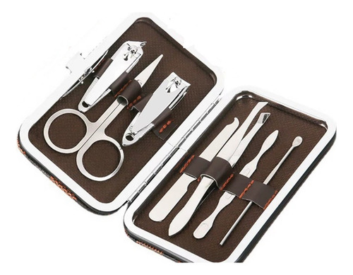 Kit Manicure Uñas Estuche Bolsillo (7 Piezas)