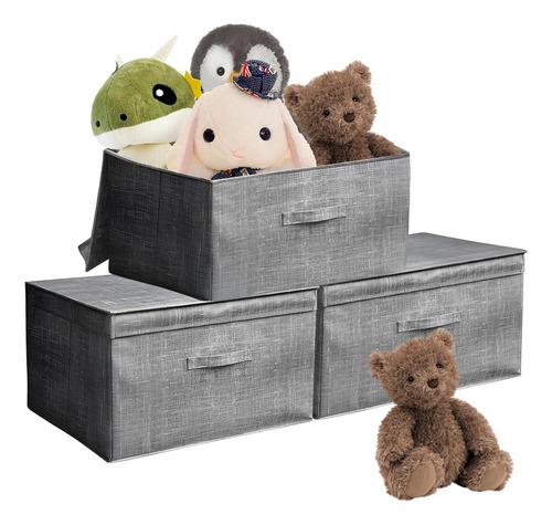 Cajas De Almacenamiento Plegables, Juego De 3 Caja