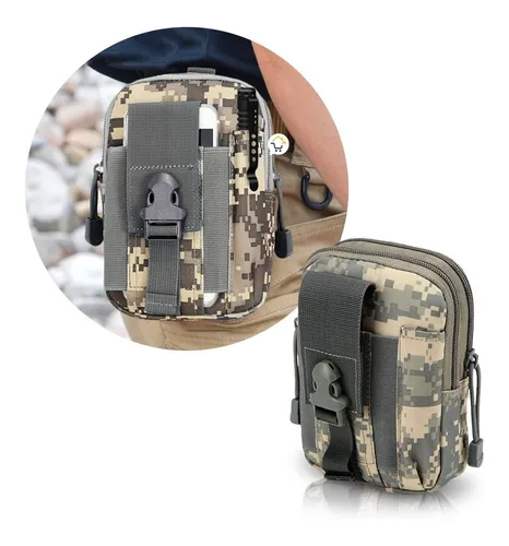Bolso Táctico Canguro Militar Para Cinturón Estuche Mj357