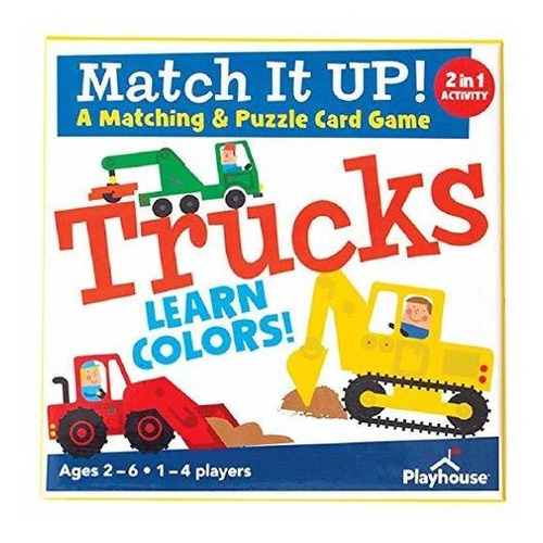 Playhouse Match It Up! Trucks Preschool Color Matching & Puz