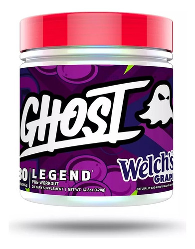 Suplemento En Polvo Ghost  Ghost Pre Work Out Pre Entrenamiento Sabor Welchs Grape En Bote De 1ml 30 Un