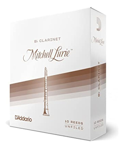 Daddario Woodwinds Mitchell Lurie Bb Clarinete Reeds, Streng