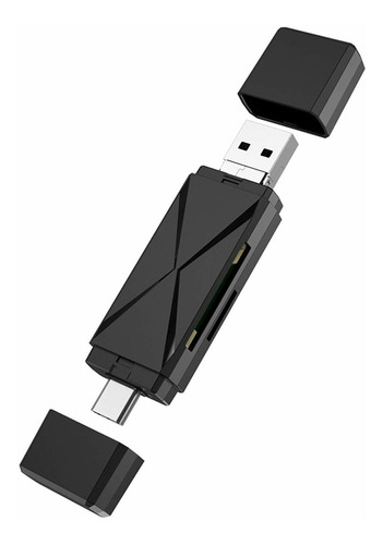 Linashi Lector Tarjeta 4 1 Usb 2.0 Alta Velocidad 2 Ranura