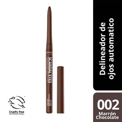 Rimmel Scandaleyes Exaggerate - 7350718:mL  Color 002 Marrón chocoloate