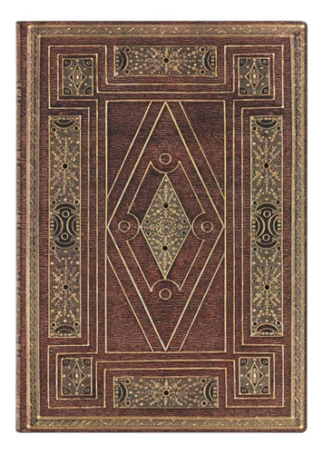 Cuaderno Paperblanks Primer Folio Midi Rayado Marrón