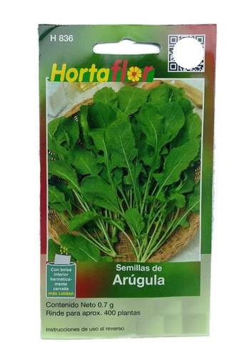 400 Semillas Arúgula Hortaliza 836