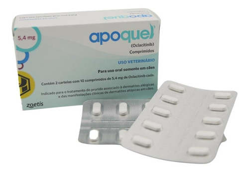 Apoquel Anti Coceira Cães 5,4 Mg