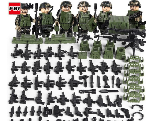 Military Mini Figuras Soldado Juguete-fbi Fuerzas Federales
