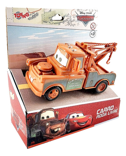 Carrinho Tow Mater Mate Do Carros 13cm Original Toyng