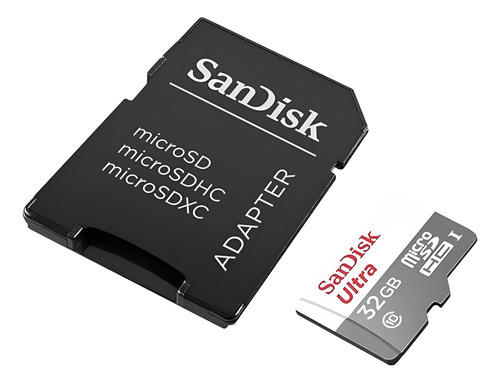 Memoria Microsd Sandisk Ultra 32gb Uhs-1 Clase 10 Adaptador