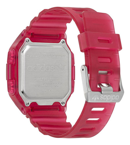 Reloj Pulsera Digital adidas adidas Aost22051 Con Correa De Resina Color Rosa