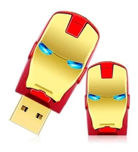 Pen Drive Homem De Ferro 64gb Usb 2.0 A Prova D'água