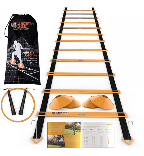 Juego Entrenamiento Velocidad Escalera Agilidad Cuerda