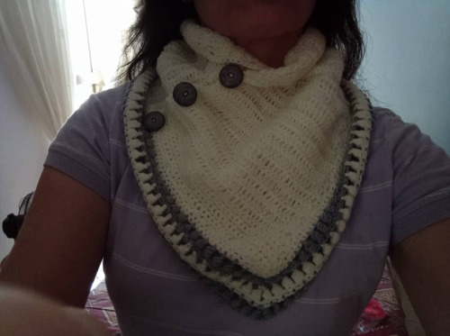 Bufanda Tipo Cuello Tejido En Crochet