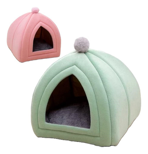 Cama Mascota Iglu Acolchada Gato Perro Pequeño Tapete Colcho