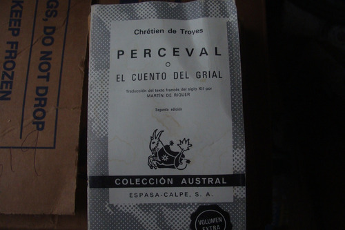 Perceval O Cuento Del Grial , Año 1978 , Chretien De Troyes