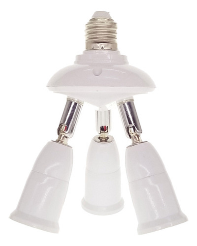 Cw Adaptador De Enchufe De Bombilla E27 A 3 Cabezales