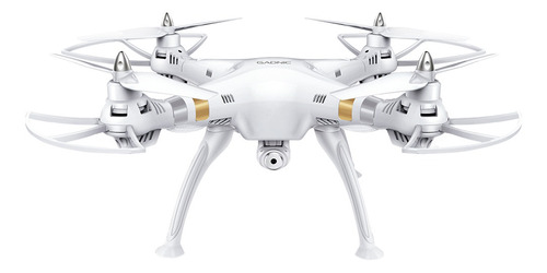 Drone Camara Video En Vivo Cuadricoptero Gps Buzzard Color Blanco