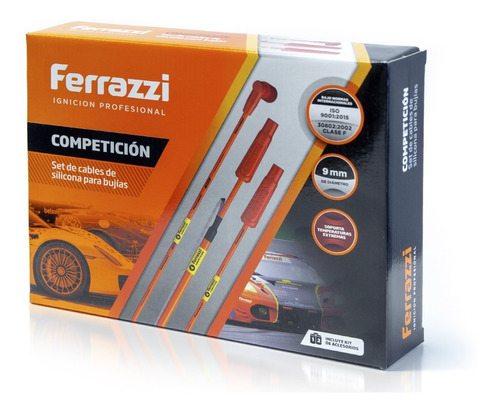 Cables Bujía Ferrazzi 9mm Ford Ecosport Fiesta Focus Ka 1.6