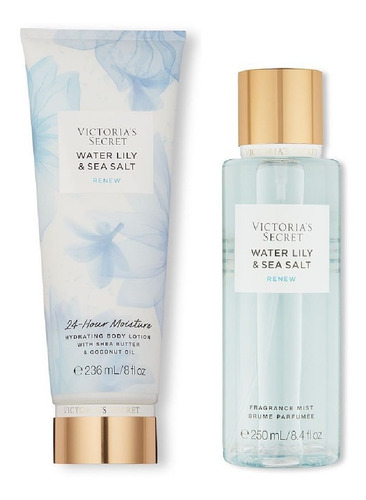 Waterlily & Seasalt Crema Y Body Mist Victoria Secret Nuevo