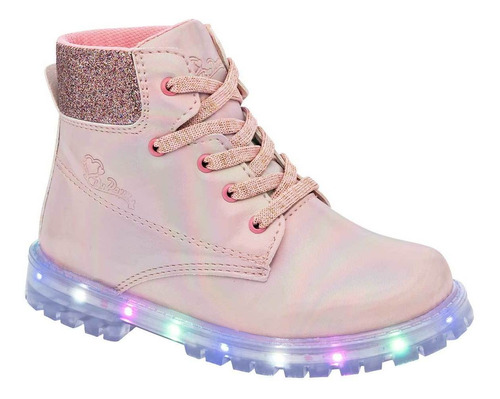 Botas Luces De Niña Celex Rosa 112-020