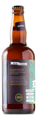 Cerveja artesanal Invicta Damiana Bavarian IPAclara 500ml