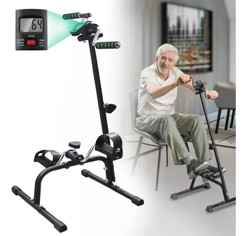 Bicicleta ejercitadora de pedales, mano, brazo, pierna y rodilla, equipo de  fitness ajustable para personas mayores, bicicleta de ejercicio para el