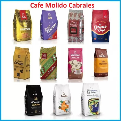 6x Cafe Molido Cabrales Prestige 500gr 3kg Tostado