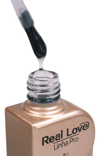 Top Coat Diamante Para Unhas Linha Pro 10 Ml - Real Love