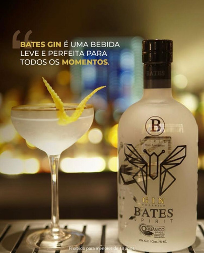 Kit 2 Garrafas Gin Bates Spirit + Vodka Beast Tipo Exportaçã Original