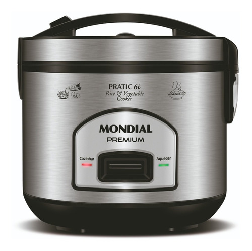 Panela Elétrica De Arroz Pratic Rice Pe-43 Inox Mondial 220v