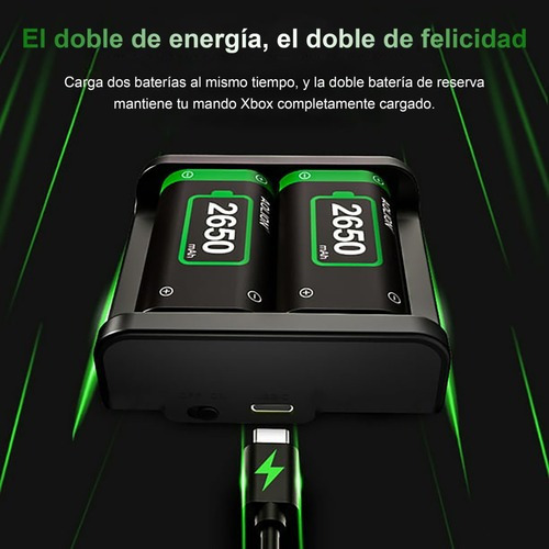 Batería Recargable Para Mando Xbox One/s/x/elite, 2x2650mah