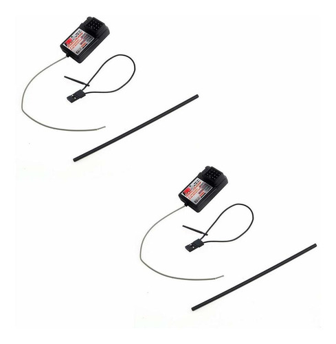 2 Piezas Flysky Fs-gr3e Receptor, Largo Alcance 2.4g 3ch Receptor Para Fs-gt2 Fs-gt2b Fs-gt3b Fs-gt3c Fz-it4s Transmisor