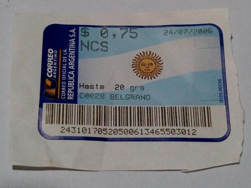 Estampilla Argentina 540     (10)