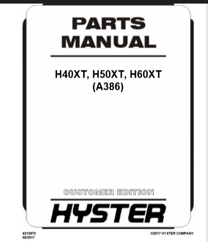 Imagem 1 de 6 de Empilhadeira Manual Manutençao Familia Hyster Ft,xt,xm