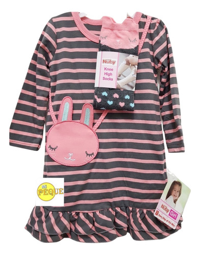 Vestido + Medias. Nuby. Bebé Y Niñas