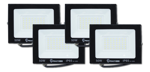 Pack X 4 Reflectores Led 50w Exterior Proyector