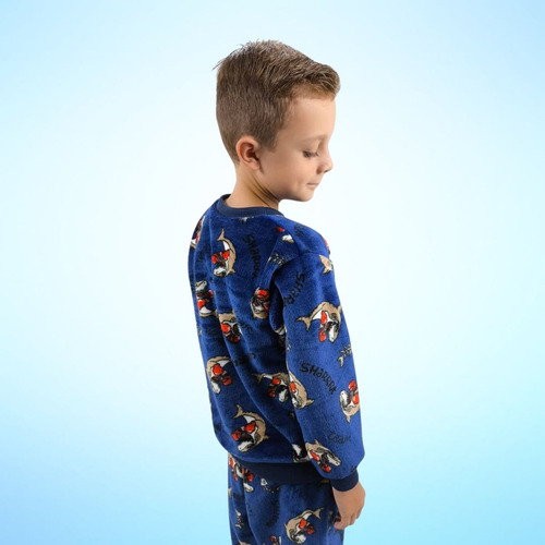Conjunto Infantil Pelúcia Fleece Inverno Promoção Bichinhos