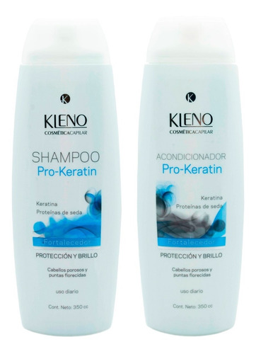 Kleno Pro Keratin Kit Shampoo + Acondicionador Fortalecedor