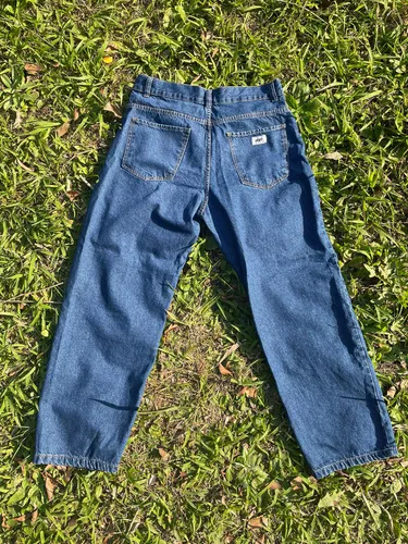 Calça Jeans Baggy Azul Escura Reta Skate Streetwear Unissex Calça Jeans Baggy Azul Escura Reta Skate Streetwear Unissex
