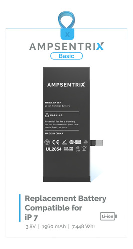 Bateria Ampsentrix Basic Para iPhone 7 