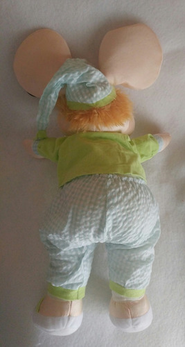 Topo Gigio Canta Hasta Mañana 50cms Alto Con Pijama Verde
