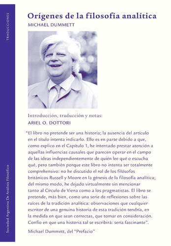 Orígenes De La Filosofía Analítica, De Michael Dummett. Editorial Sadaf, Tapa Blanda En Español, 2020