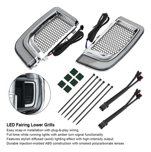 Luces Led Para Carenado Y Parrillas Para Electra Flh/t Road