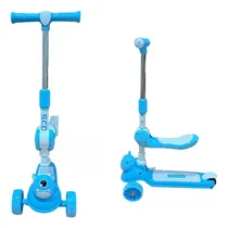 Comprar Scooters Para Niños, Scooters Plegable Para Niños, Scooter De Altura Ajustable Para Niños Niñas, Patinete Infantil Con Luces Led Y Reproductor De Música Integrado