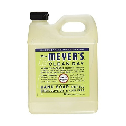 Jabón Señora Meyers Liquid Refill Lemon Verbena 33 Onzas