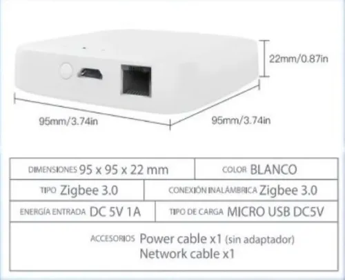 Gateway Inteligente Star Zhub Lan Zigbee