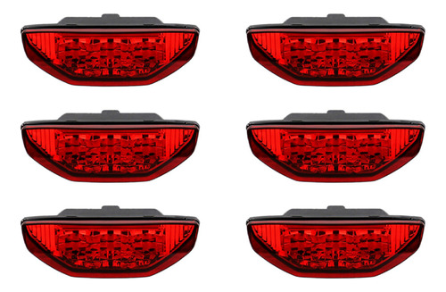 Luz Trasera Roja Para Atv, 6 Unidades, Para Trx420, Trx500 R