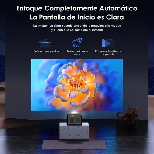 Proyector Autoenfoque 4k Wifi 1080p 9000lm Android Portatil