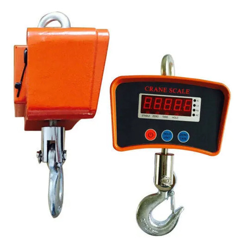 Balanza Báscula 500kg Dijitales Pantalla Lcd 220v Recargable Naranja